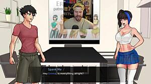 Goddess Punishes For Peeking With Big Tits And Monster Cock Facial