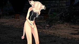 oh man, i love how shishiro botan with her huge tits gets fucked hard by that fat cock and creampied deep inside