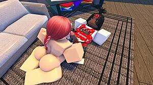 makima shows up on roblox with some curvy fat action in game