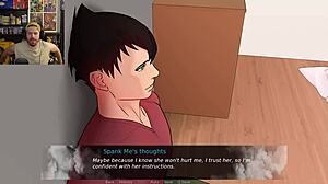 Goddess Punishes For Peeking With Big Tits And Monster Cock Facial