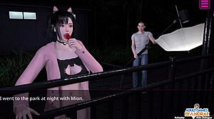 Episode 10 involves boosting trust points with Luna, Lana, Mion, and Hazel as the female anchor next door in BDSM squirting with giant monster outfits and big tits 3D anal