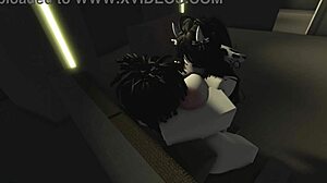 Lab experiment turned wild with rough riding and creampie action in hentai game.