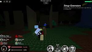 King Noli kämpft gegen kleine Noobs in Roblox Forsaken