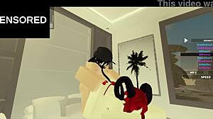 A Hot Roblox Session with Wild Anal Action