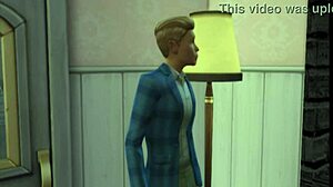 Isteri curang ambil kontol hitam besar dalam episod porn interracial Sims4!