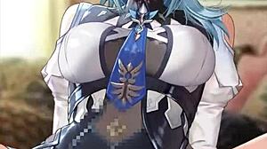 Genshin impact features eula in detailed hentai scenes with intense actions