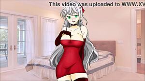 ¡Oh mierda, limpia ese semen de sus tetas en este súper CEI hentai!