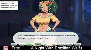 A night with Brazilian waifu turns into an erotic game adventure full of hentai twists.