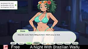 A night with Brazilian waifu turns into an erotic game adventure full of hentai twists.