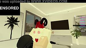 A Hot Roblox Session with Wild Anal Action
