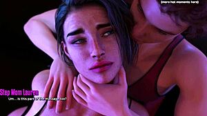 산타 카운티 생활 LISC 금기 헨타이 게임 파트 6 스텝 엄마 목욕