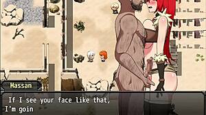 Protagonista geniet van bikini tijd buiten terwijl mannen haar bekijken op strand - Rebecca en zwaard van vieze vloeken - deel 6