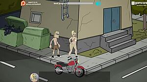 Играя Фъкърман в кампуса, чукам милфи с големи задници в пародия игра.