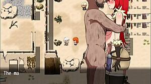 Протогонистка наслаждается временем в бикини на улице, пока мужчины смотрят на неё на пляже - Ребекка и меч грязных проклятий - часть 6