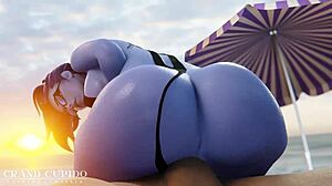 Slide those panties aside for this robot Tifa Lockhart Final Fantasy compilation