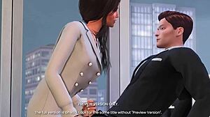 Office fling in 3D hentai preview version