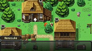 protagonista enjoys bikini time outdoors while men watch her at the beach - rebecca and the sword of nasty curses - parte 6