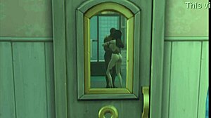 Cheating wife takes big black cock in Sims4 interracial porn episode!