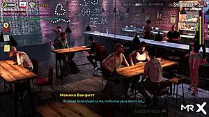 Two characters next to each other in fashion business game