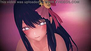 هوشينواي تحافظ على السر مع شفط زب سكاردست في منظور ثلاثي الأبعاد