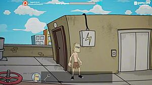 캠퍼스에서 퍼커맨 플레이해서 밀프 거유 엉덩이 박아, 패러디 게임.