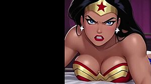 Eepol Wonder Women part 1 DC AI-generated with steamy blowjob