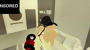 A Hot Roblox Session with Wild Anal Action