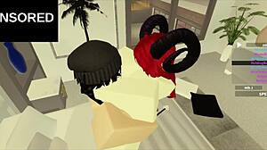 A Hot Roblox Session with Wild Anal Action