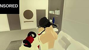 A Hot Roblox Session with Wild Anal Action