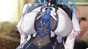 genshin impact eula hentai teases with icy hot moves in wild action
