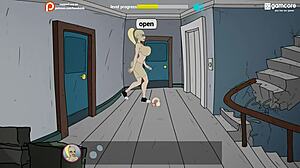 Играя Фъкърман в кампуса, чукам милфи с големи задници в пародия игра.