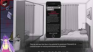 malovent uncensored part 2 teases with big tits brunette in sexy hentai game