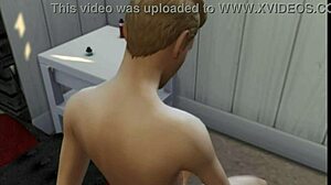 Esposa Trai Toma Pau Preto Grande no Sims4 Porn!