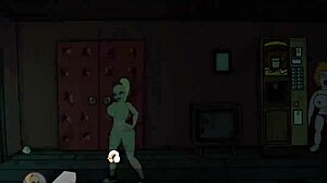 Fuckerman Dances With Chubby BBW Futanari In Club Striptease Parody!