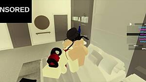 A Hot Roblox Session with Wild Anal Action