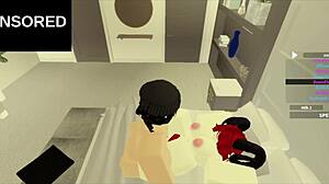 A Hot Roblox Session with Wild Anal Action