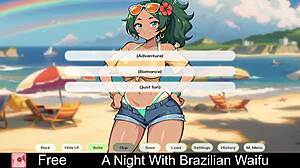 A night with Brazilian waifu turns into an erotic game adventure full of hentai twists.