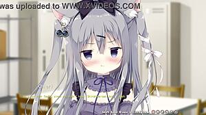 Эччи сцена 1 с Чиэри Юкимура в общем маршруте Амаиро Чоколата хентай