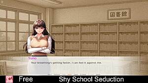 shy schoolgirl gets drawn into a seductive hentai game with erotic twists.