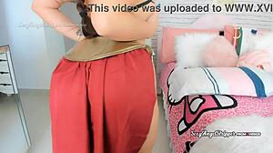 Princess Leia Cosplay Twerking Cum Challenge
