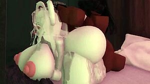 Seducing a BBC futa to fuck hard in Roblox. Orcs and monsters join the rough play!