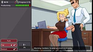 i'm just playing this hentai game barely working, finishing level 1 with complete scenes and big tits.