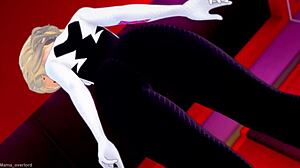 gwen stacy from ben 10 parody feels exhausted and craves uncensored shaved pussy hotel sex in total drama style