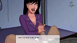 Starfire's rough blowjob and sex in Titans!