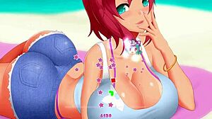 Isabella's oppai adventures in High School DxD hentai game part 2