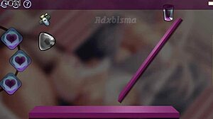 Cute Honey Explores Shaved Pussy and Ass in Hentai Game Part 3 with Hairless Charm