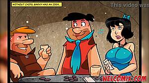Hey, ever seen an orgy at the poker table with Flintstoons porn toons?