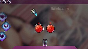 Cute Honey Explores Shaved Pussy and Ass in Hentai Game Part 3 with Hairless Charm