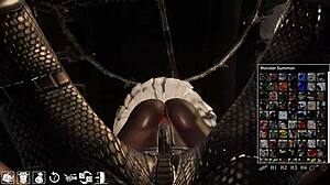 Detailed 3D Hentai Scene with Enemy in Leggings and Pantyhose