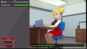 i'm just playing this hentai game barely working, finishing level 1 with complete scenes and big tits.